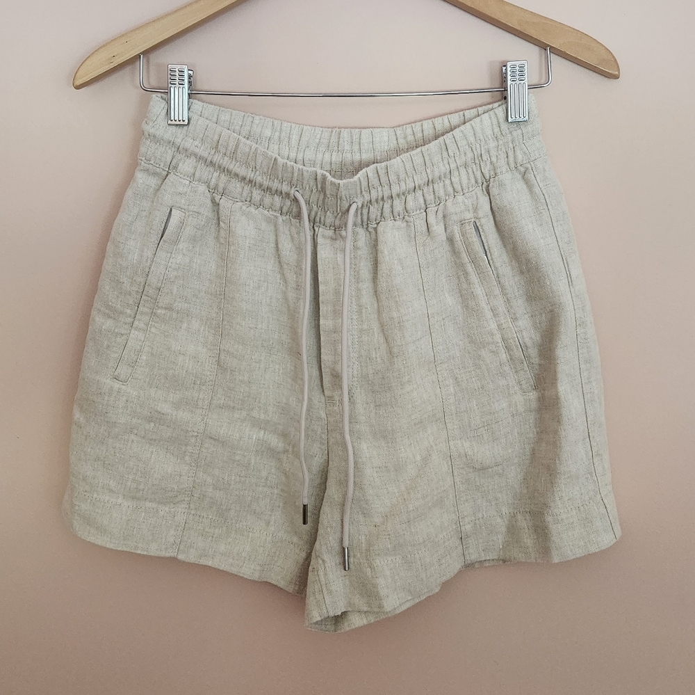 Athleta Retreat Mid-rise Linen Shorts